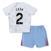Fotbalové Dres Aston Villa Matty Cash #2 Dětské Venkovní 2023-24 Krátký Rukáv (+ trenýrky)